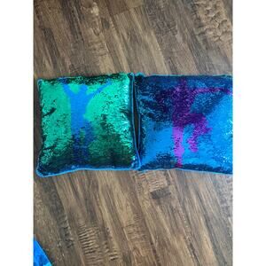Fortnight sequin reverse pillows